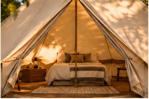 Bell tent interior